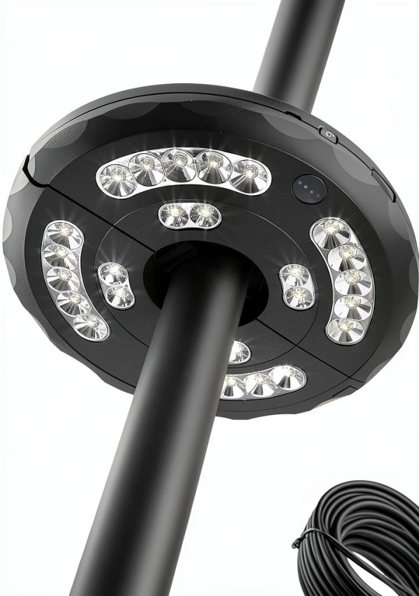 Stdlyxun LED Umbrella Light Rechargeable Outdoor Patio-0