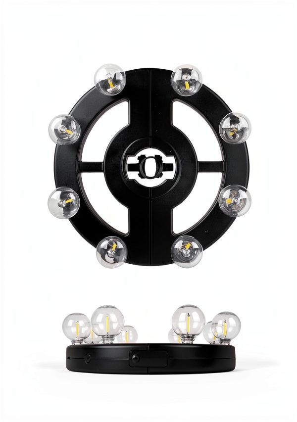 Qisheng Rechargeable LED Umbrella Lights 8 Bulb Outdoor-4