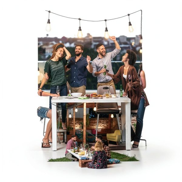 Polarfar Outdoor String Lights IP65 Waterproof Garden Decor-2