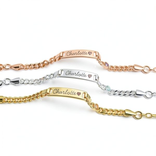 Purefly Birthstone Bracelet Stainless Steel Adjustable Gift-2