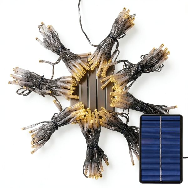 ALL FORTUNE Solar Umbrella Lights Warm White Outdoor Patio-1