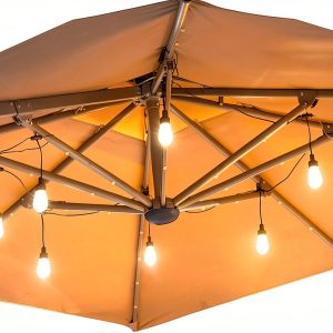 Polarfar Outdoor String Lights IP65 Waterproof Garden Decor-0