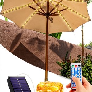Lusta LED Solar Umbrella Lights Outdoor Patio Remote Control-0