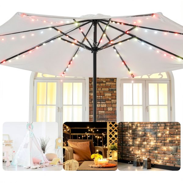 Gulfmew Patio Umbrella Lights App Control Color Changing-4