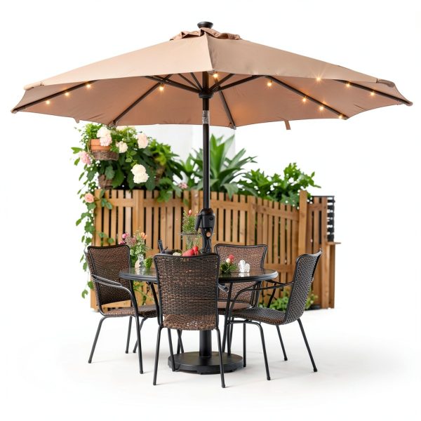 HOLITS Patio Umbrella Lights Waterproof Remote Control-4
