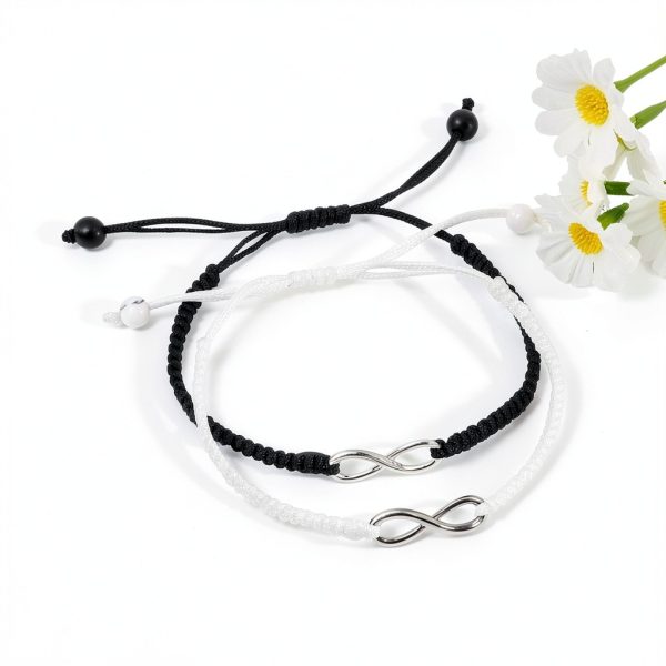 Couple Bracelets Infinity Love Stainless Steel Charm Unisex-5