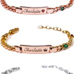 Purefly Birthstone Bracelet Stainless Steel Adjustable Gift-0
