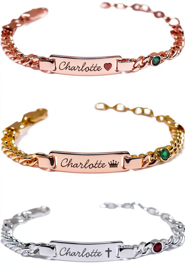 Purefly Birthstone Bracelet Stainless Steel Adjustable Gift-0