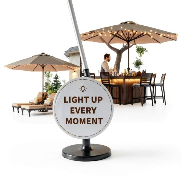 Patioman LED Umbrella Lights Waterproof Remote Control-1