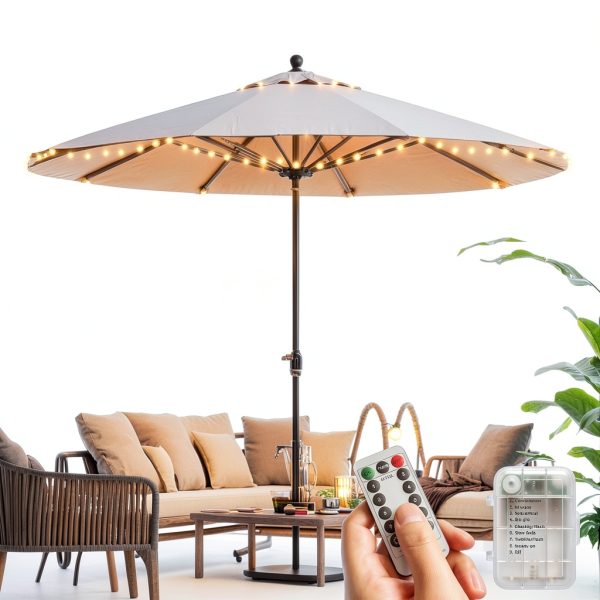 Patioman LED Umbrella Lights Waterproof Remote Control-0