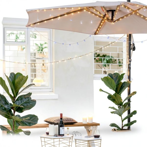 Frienda Umbrella String Lights Waterproof Remote Control-2