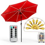 AMIR Patio Umbrella Lights Waterproof Remote Control Outdoor-0