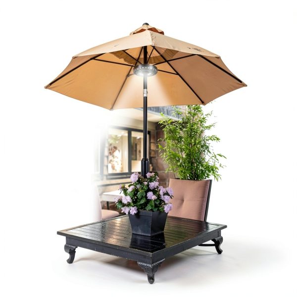 HELESIN LED Umbrella Light 28 Bulbs Outdoor Patio Lighting-4