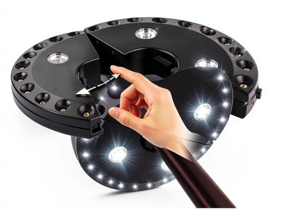 HELESIN LED Umbrella Light 28 Bulbs Outdoor Patio Lighting-2