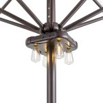 AVAMERY Outdoor Patio Light Adjustable Brightness Timer-0