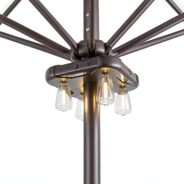 AVAMERY Outdoor Patio Light Adjustable Brightness Timer-0