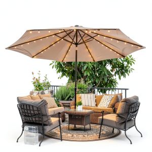 HOLITS Patio Umbrella Lights Waterproof Remote Control-0