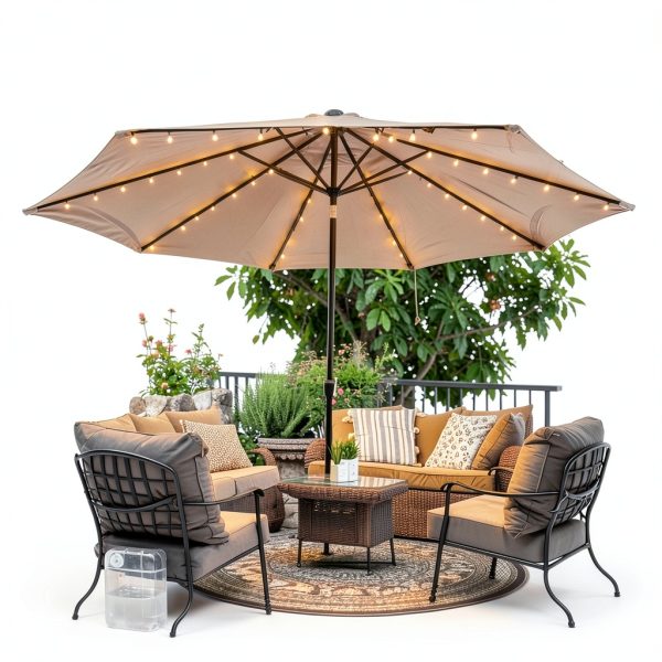 HOLITS Patio Umbrella Lights Waterproof Remote Control-0
