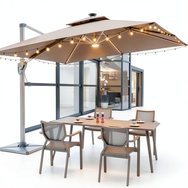 POOCCI LED Umbrella String Lights Remote Control Waterproof-4