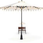 POOCCI Solar Umbrella Lights Remote Control Outdoor Patio-0