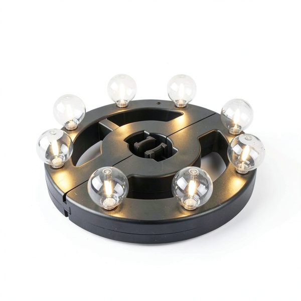 Qisheng Rechargeable LED Umbrella Lights 8 Bulb Outdoor-1