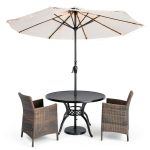 ALL FORTUNE Solar Umbrella Lights Outdoor Waterproof LED-0