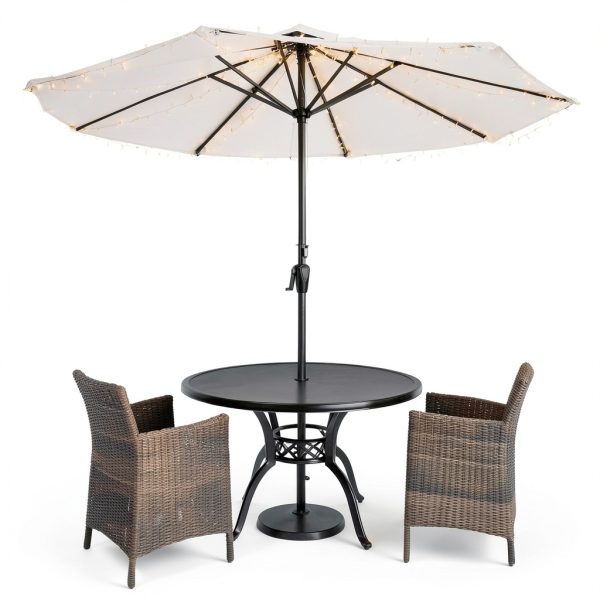 ALL FORTUNE Solar Umbrella Lights Outdoor Waterproof LED-0
