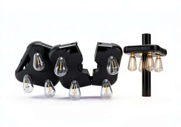 AVAMERY Outdoor Patio Light Adjustable Brightness Timer-5