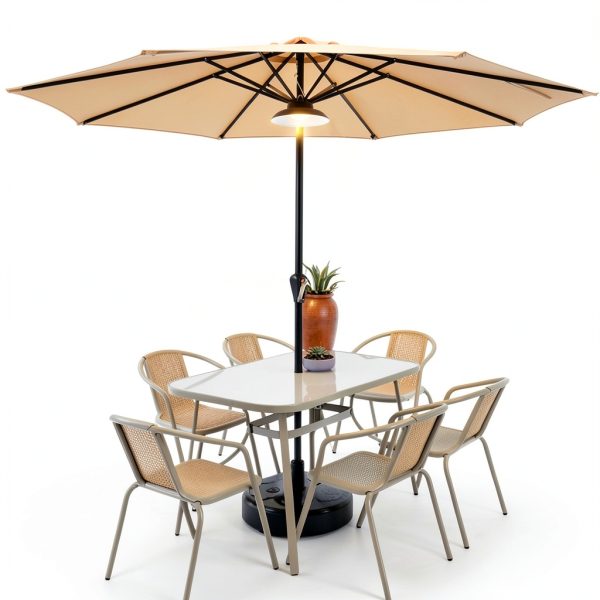 AnuirheiH Solar Umbrella Lights Waterproof Outdoor Patio-3