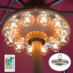 LUXSWAY Umbrella Light Remote Control 12 Colors Timer-0