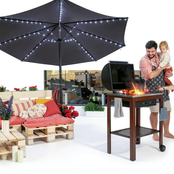 Enhon Patio Umbrella Lights Remote Control Timer Function-6