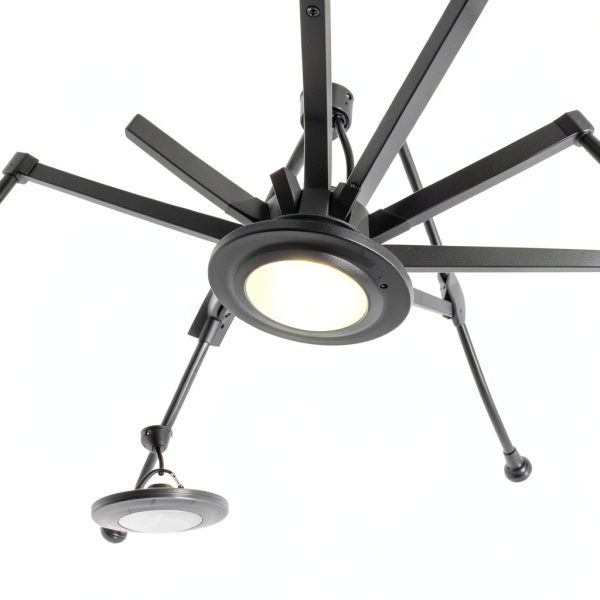 Patio Umbrella Light Black Modern LED Battery Powered-2
