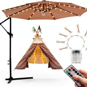 iYeHo LED Umbrella Lights Waterproof Remote Control Outdoor-0