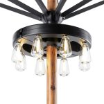 ALL FORTUNE Rechargeable Patio Umbrella Light with Timer-0