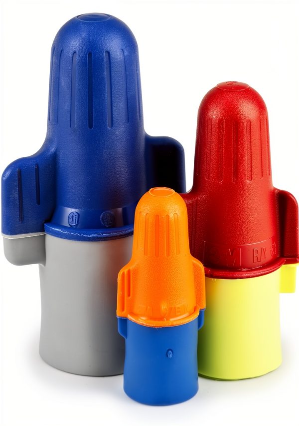 3M Twist-On Electrical Connectors Blue Metal-3