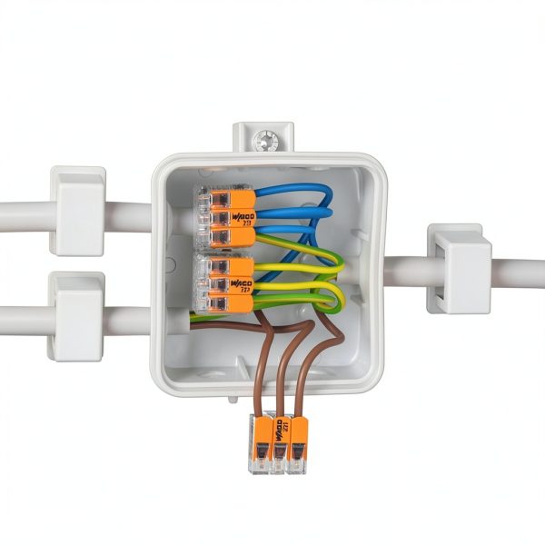 Wago 221-415 Orange Lever Electrical Terminal Block – Compact Design-1
