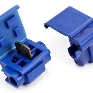 3M Blue Polypropylene Connector 804 – Brass Tin‑Plated, 18‑16 AWG-0