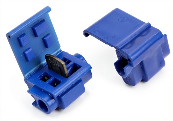 3M Blue Polypropylene Connector 804 – Brass Tin‑Plated, 18‑16 AWG-0