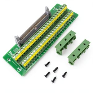 Molence IDC 50 Pin Breakout Board DIN Rail Mount 0.1" Pitch-0