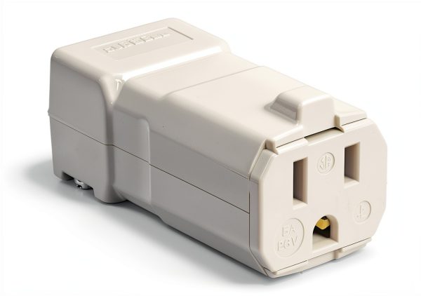 Hubbell Hospital Grade White Cord-Mounted Electrical Terminal HBL8119V-0