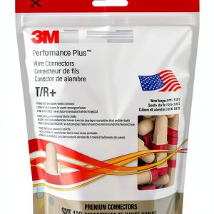 3M Performance Plus Wire Connector Tan/Red 100 ct Butt Terminal-0