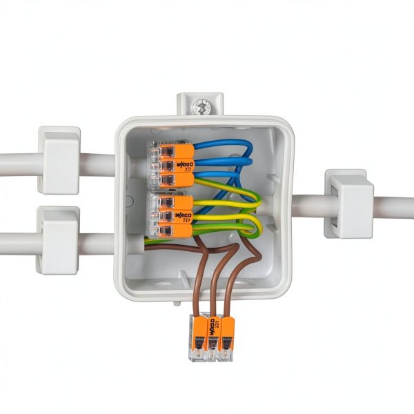 Wago 221-415 Orange Lever Terminal Block – Compact 2‑Wire Design-2