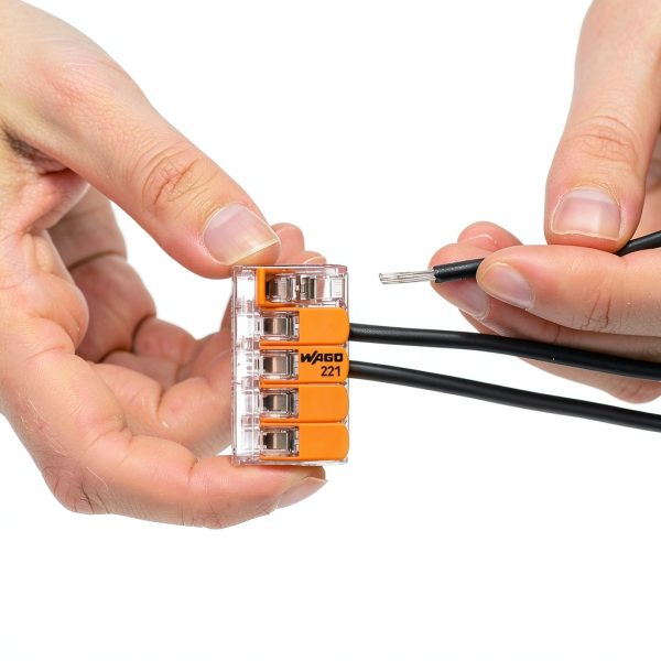 WAGO Lever Nuts Splicing Connector 5 Conductor 20-10 AWG Box 15pcs-3