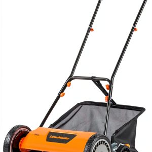 LawnMaster 18-Inch Push Reel Lawn Mower with 5 Steel Blades Manual-0
